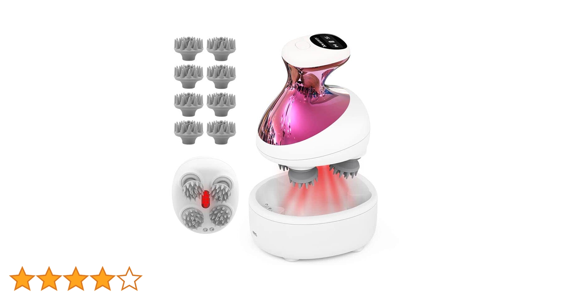 電動 頭皮ブラシ 防水 3D 乾湿両用2段階スピードYOUMAY Amazon.co.jp: ヘッドスパ 赤色LEDライト 電動頭皮ブラシ 頭皮